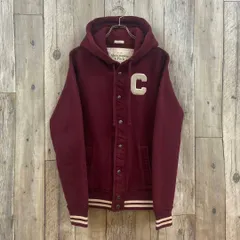 Abercrombie & Fitch アバクロ 裏起毛 ボタン パーカー M