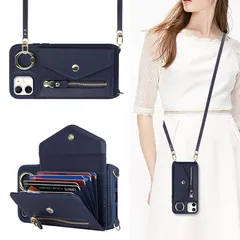 【Hamany】 iphone12 ケース ショルダー iphone12pro ケース オシャレ スマホケース iphone 12 カバー いphone12 ケース カード収納 大容量 リング付き スタンド機能 耐衝撃 全面保護 iphone12pro ケ