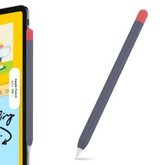 Pro Pencil Pencil & Apple Apple Apple Pencil シリコン保護ケース 第二世代のみに適用 超薄型 (ネイビー＋赤) AhaStyle