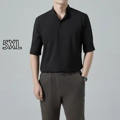 [5XL]春 コーデ メンズ 用 服 シンプル ファッション オシャレ 大人 かっこいい 紳士服 カジュアル 半袖 通気性 シャツ 夏  カジュアル 通勤スタイル 重ね着コーデ ゆったりシルエット さらっと着 普段使い