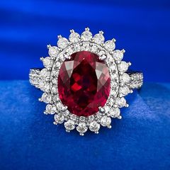925 大粒ルビー&トパーズリングruby topaz 指輪 ring - メルカリ