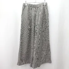 ◇ ⊇ SM2 サマンサ モスモス ウエストゴム 千鳥柄 ガウチョパンツ サイズF ブラック アイボリー系 レディース E  【1505290012300】