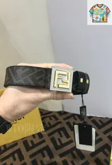 【今日特価】FD F-Logo グレインレザーベルト-1