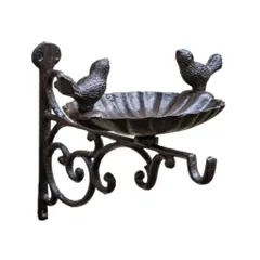 【数量限定】ガーデンオーナメント 鳥 ガーデン置物 レトロ風 庭の置物 ブラケット ガーデンオブジェ ブラケット 壁面用フック ハンギング ガーデニング アイアン 吊り下げ フック ハンガー DUOLEIMI 吊り下げ式植木鉢・鳥かご・提灯・蚊取りランプ用