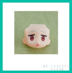 GOOD SMILE COMPANY グッズマ ねんどろいど 顔 パーツ ねんどろいどもあ とりかえっこ フェイス のんのんびより のんすとっぷ [ ショック顔（れんげ） ]　新品未使用 内袋未開封 表情 パーツ 単品 1個 外箱付き