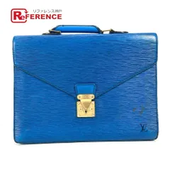 LOUIS VUITTON ルイヴィトン ビジネスバッグ セルヴィエット コンセイエ M54425 エピレザー トレドブルー ブルー