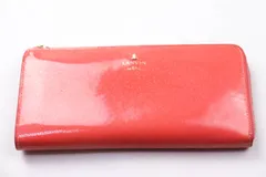 ランバンオンブルー 長財布 ロングウォレット エナメル ロゴ ブランド レディース ピンク LANVIN en Bleu 【中古】