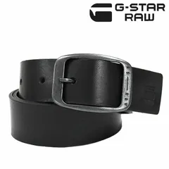 【G-STAR RAW】ジースターロウ ベルト METT BELT 牛革 ロゴバックル フルグレイン デボス加工 プレゼント 父の日 メンズ カジュアルのサムネイル