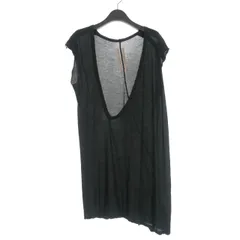 リックオウエンス Rick Owens 21SS Vネック ノースリーブカットソー Tシャツ ブラック 黒のサムネイル
