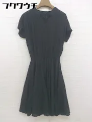 ◇ URBAN RESEARCH ROSSO アーバンリサーチ ロッソ 半袖 膝下丈 ワンピース サイズF ブラック レディース  【中古】 【1111150003335】