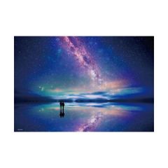 신품 지그 소 퍼즐 1000 개 별이 빛나는 우유니 소금 호수 26 × 38cm M81-566 [사가와 익스프레스]