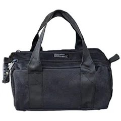 【特価セール】ブラック 黒 BAG1 ZIPPER DOUBLE 丈夫 布製 持ち運び 収納バッグ 工具入れ 収納 工具 工具箱 BMB-01 ツールバッグ 工具バッグ ビッグマン(Bigman)