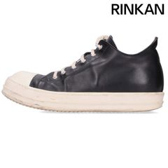 リックオウエンス  RAMONES LOW ラモーンズレザーローカットスニーカー メンズ 43