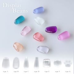 カラーチャート選べる7種 カボション カポション ガラス ネイル ジェル 100個入り ネイルアート ネイル用品 カラーチャート スティック カラー ジェルネイル