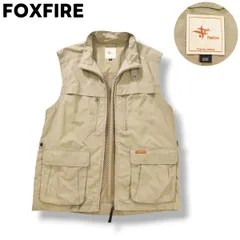 FOX FIRE　フィッシングベスト　ベージュ　無地　メッシュ　ジップアップ Foxfire(フォックスファイヤー) DEO.メッシュベスト M's 5610732
