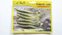 やわらか素材　シャッドテール　ワーム　赤ラメクリアよもぎ　カラー　9cm　6本