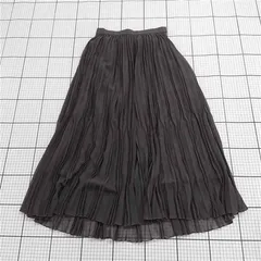 ◇ Θ NOLLEY'S sophi ノーリーズソフィ ロング丈 プリーツ スカート サイズ36 チャコールグレー系 レディース E  【1508260056762】のサムネイル