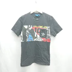 ◇ ⊂ adidas アディダス 綿 半袖 Tシャツ サイズS ブラック系 メンズ E  【1412090021350】