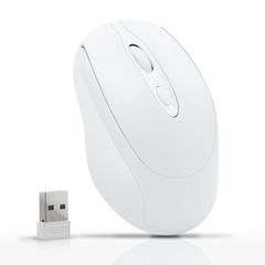 5.2 静音 マウス Bluetooth Type-C充電式 2.4GHz 光学式 ワイヤレスマウス223新登場 Mac Windows Android 無線 iOS iPad PC Wonzir Macbook対応 ホワイト