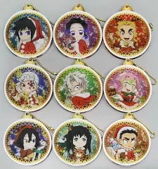 【中古】キーホルダー 全9種セット 「鬼滅の刃×ufotable cafe クリスマスイベント2020 ランダムオーナメント風アクリルチャーム Bグループ」