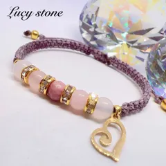 天然石 パワーストーン ブレスレット アンクレット マクラメ シリシャスシスト ローズクォーツ ホワイトカルセドニー 恋愛運 人間関係