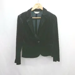 ◇ ⊇ Aylesbury アリスバーリー ベロア 長袖 ジャケット サイズ11 ブラック系 レディース E  【1506230021321】