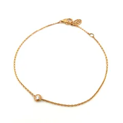 【鑑定済み】正規品 カルティエ Cartier ブレスレット ダムール XS 750 ディアマン レジェ B6045617 1ポイント ダイヤ K18PGのサムネイル