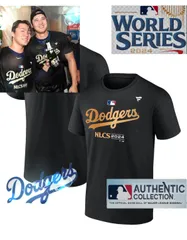 ファナティクス社 MLB公式ワールドシリーズ優勝 ロサンゼルスドジャース ナショナルリーグディビジョンシリーズチャンピオン記念Tシャツ NLCS 新品未