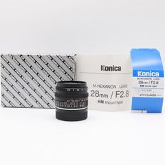 ＜美品＞Konica M-HEXANON 28mm F2.8｜ライカMマウント互換｜高描写コンパクト広角×元箱・タグ付｜ストリートスナップに◎｜コレクター向け逸品