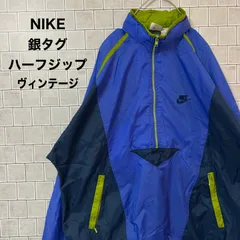 NIKE　ナイキ　ハーフジップ  銀タグ  ナイロンプルオーバー　L