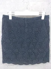 ◇ JOURNAL STANDARD ジャーナルスタンダード レース ミニ タイト スカート 38 ネイビー *  【1002800136841】