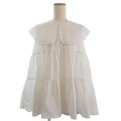 yori ティアード　ブラウス yoriフラットカラーティアードブラウス