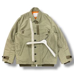 sacai 24SS コントラストトリム ボンバージャケット フライト