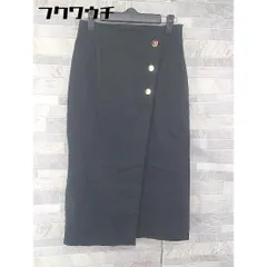 ◇ le.coeur blanc ルクールブラン 膝下丈 タイト スカート サイズ36 ブラック レディース 【中古】 【1103090017145】