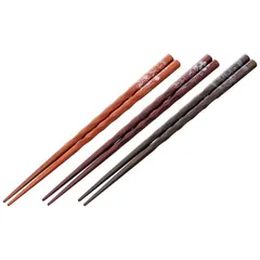  ミッキー＆フレンズ 木製持ちやすいお箸 23cm 3膳セット ディズニー キャラクター スケーター 