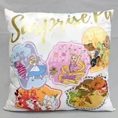 【中古】クッション・抱き枕・本体(キャラクター) 集合 ラストワンver. オリジナルアートクッション 「一番くじ ディズニーキャラクターグッズ～ビックリ!ドッキリ!サプライズパーティー!～」 ラストワン賞