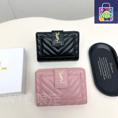 【今日特価】YSL Saint Laurent サン・ローラン ミニ財布シリーズ 頭層の小羊皮を使用-WTO輸入2