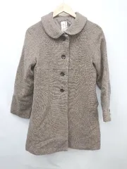 ◇ SM2 サマンサ モスモス ウール混 ラウンドカラー 長袖 コート サイズＭ ブラウン系 レディース P  【1307250027696】