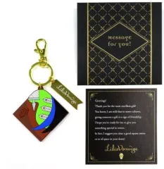 【中古】雑貨 リリア・ヴァンルージュ ラバーチャーム＆メッセージカードセット 「ディズニー ツイステッドワンダーランド バレンタインデーギフト2022」