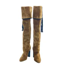 新品 saint laurent arsun ブーツ 42.5 サンローラン SAINT LAURENT サンローラン レザー ヒール ブーツ 黒 (Saint Laurent