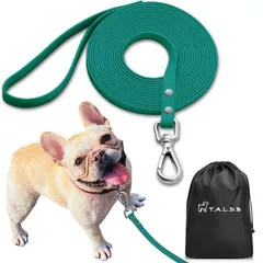 【特価商品】【T.A.L.D.B】【ドッグトレーナー推薦】 リード 犬 ロングリード 犬しつけ用 丈夫 PVC素材 水を弾く 汚れにくい 絡まりにくい 臭わない 散歩 広場 海 川 雪遊び アウトドア キャンプ 【10色展開】 【長さ 1.5m 3m 4.9m
