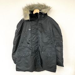 アルファ インダストリーズ ALPHA INDUSTRIES,INC. N-3Bタイプ フライトジャケット 中綿 MADE IN U.S.A サイズ：M ブラック