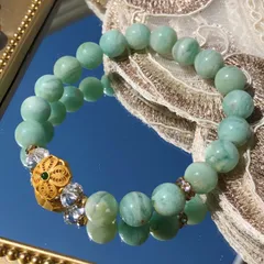 天然石ブレスレット エンジェルフェザーフローライト