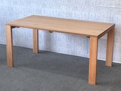 ダイニングテーブル　タモ無垢材　150×80