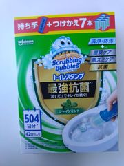 スクラビングバブル トイレスタンプ　シャインミント 本体1個＋ジェル容器7個