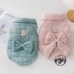 犬の服 冬用 ダウンジャケットベスト コットンコート 二つの足 フード付き犬服 ペット用品 秋冬 洋服 防寒 厚い 可愛い 柔らかい 小中型犬 猫 子犬 お散歩