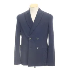 【中古】クルチアーニ CRUCIANI コットン アンコン ダブル 4B カジュアルジャケット ネイビー【サイズ44】【メンズ】のサムネイル