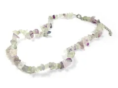 フローライト ネックレス パワーストーン 天然石 レディース さざれ 40cm アクセサリー メンズネックレス