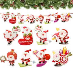 【特価商品】装飾 おしゃれ ショップ 店舗 かわいい 壁飾り クリスマスツリー デコレーション インテリア 小物 飾り付け 部屋 クリスマス パーティー イベント 吊り旗 旗 サンタクロース クリスマスガーランド クリスマス飾り 紙製 Skycase