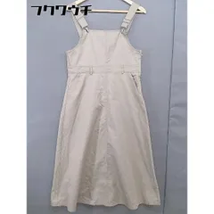 ◇ one after another NICE CLAUP サイドジップ ノースリーブ ロング ジャンパースカート サイズF ベージュ レディース  【中古】 【1112290005432】のサムネイル